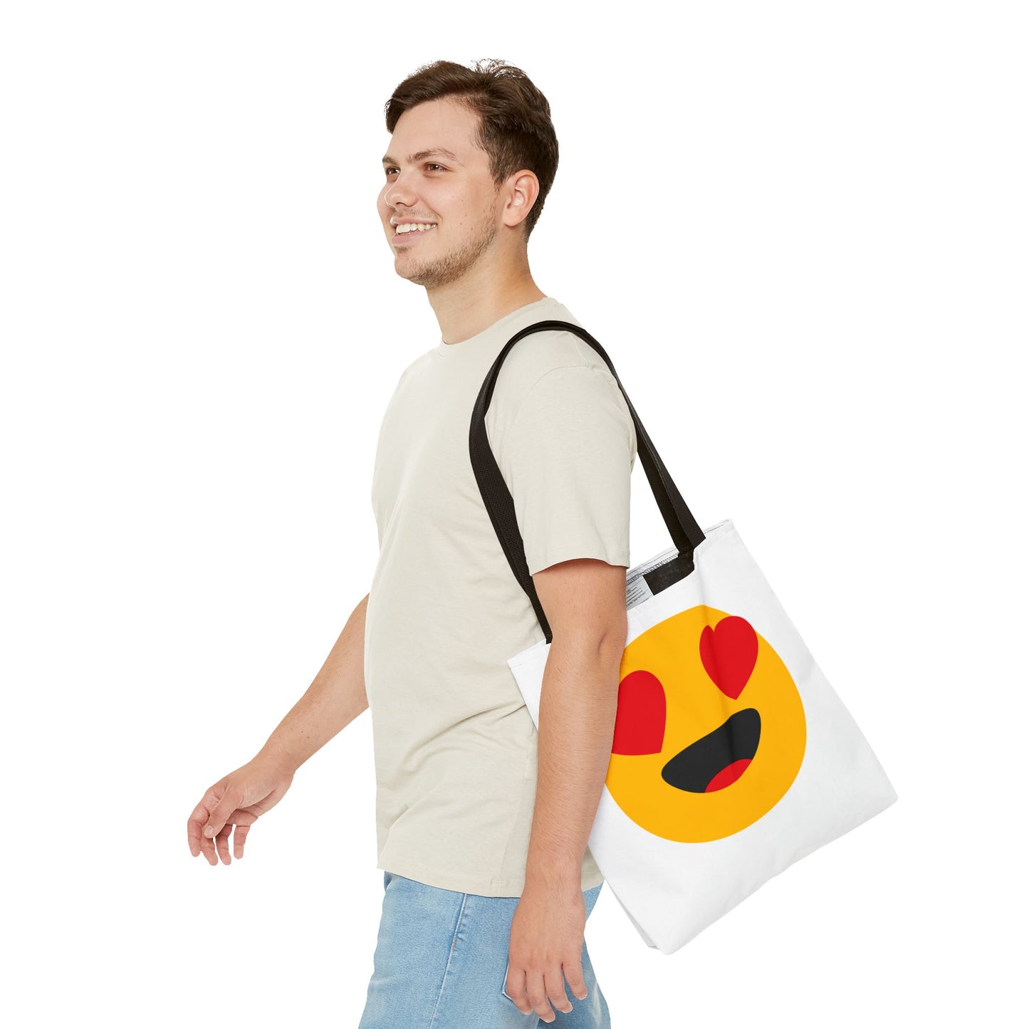 Happy Love Emoji Tote Bag - Perfect for Everyday Use and Special Celebrations