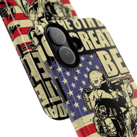 Military-Themed Phone Case - 'God Created Beer' Design