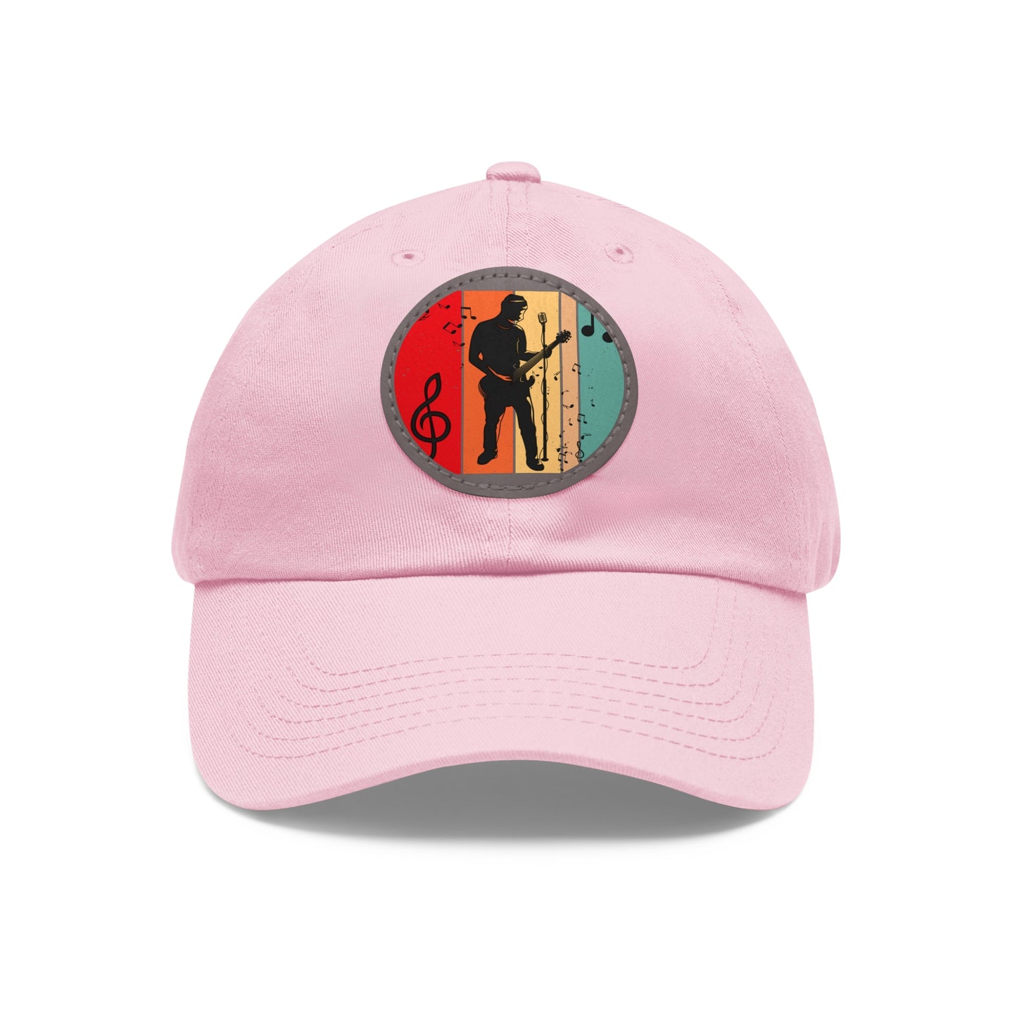 Musician Dad Hat with Leather Patch - Stylish Cap for Music Lovers