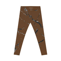 Chic Marble Print Leggings - Trendy Women's Activewear, Casual Everyday Outfit, Fitness Gear, Stylish Yoga Pants, Comfortable Lounge Wear