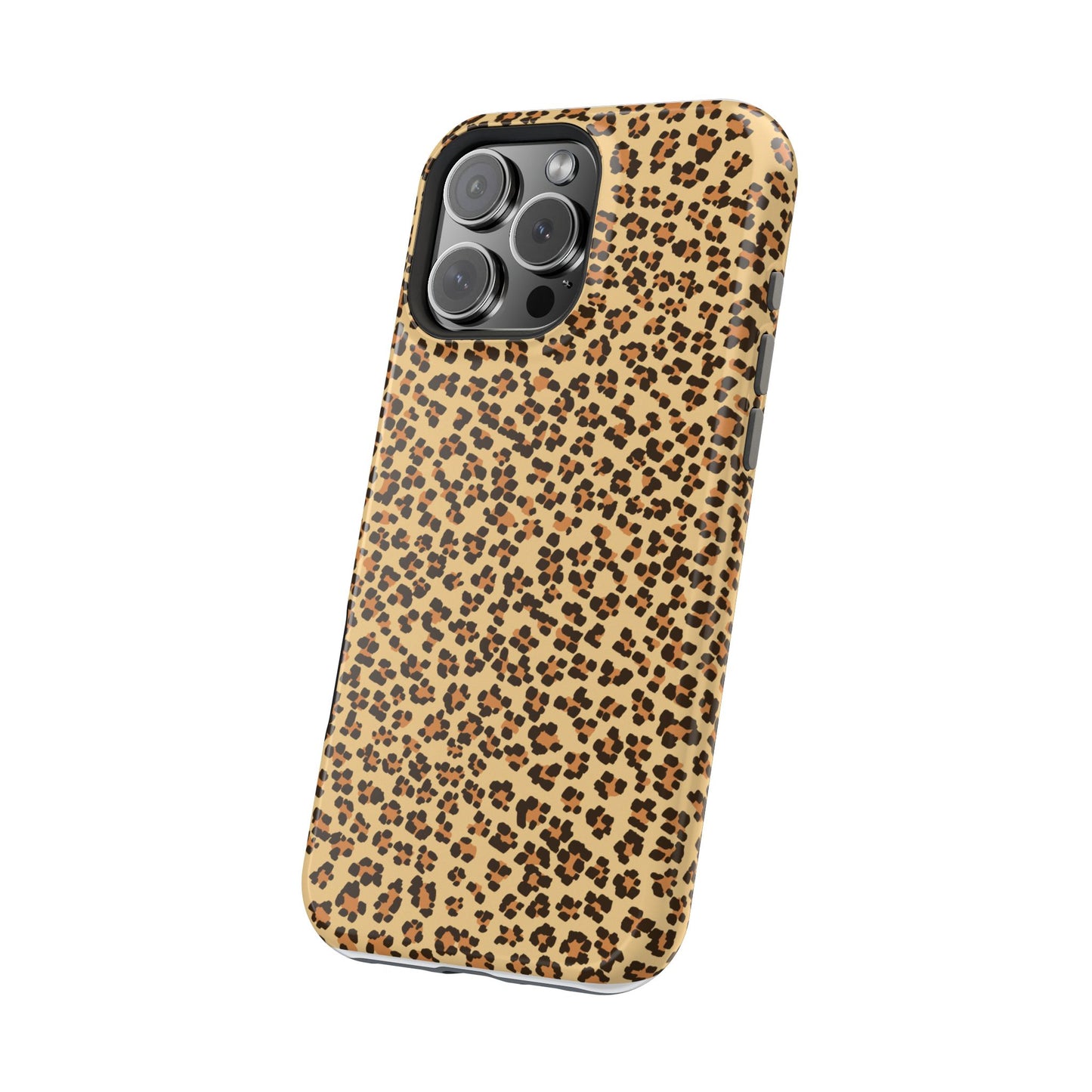 Leopard Print Magnetic Tough Case for iPhone – Bold Style, Rugged Protection  Make a fierce statement while keeping your iPhone safe with this stylish and durable magnetic tough case featuring a trendy leopard print design.