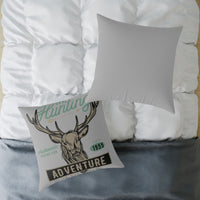 Adventure Hunting Club Pillow - Rustic Home Decor