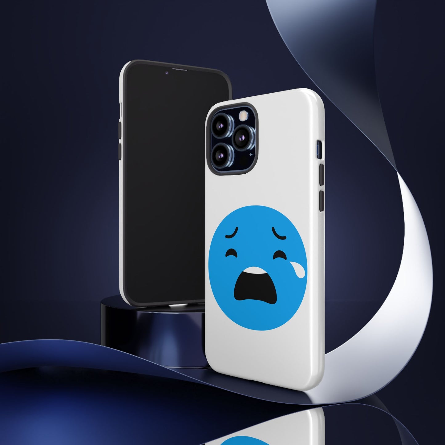 Funny Sad Face Phone Case - Tough and Stylish