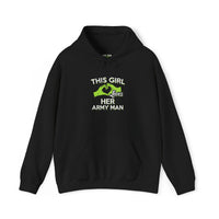 This Girl Loves Her Army Man Hoodie, Military Sweatshirt, Unisex Army Merchandise, Gifts for Military Spouses, Patriotic