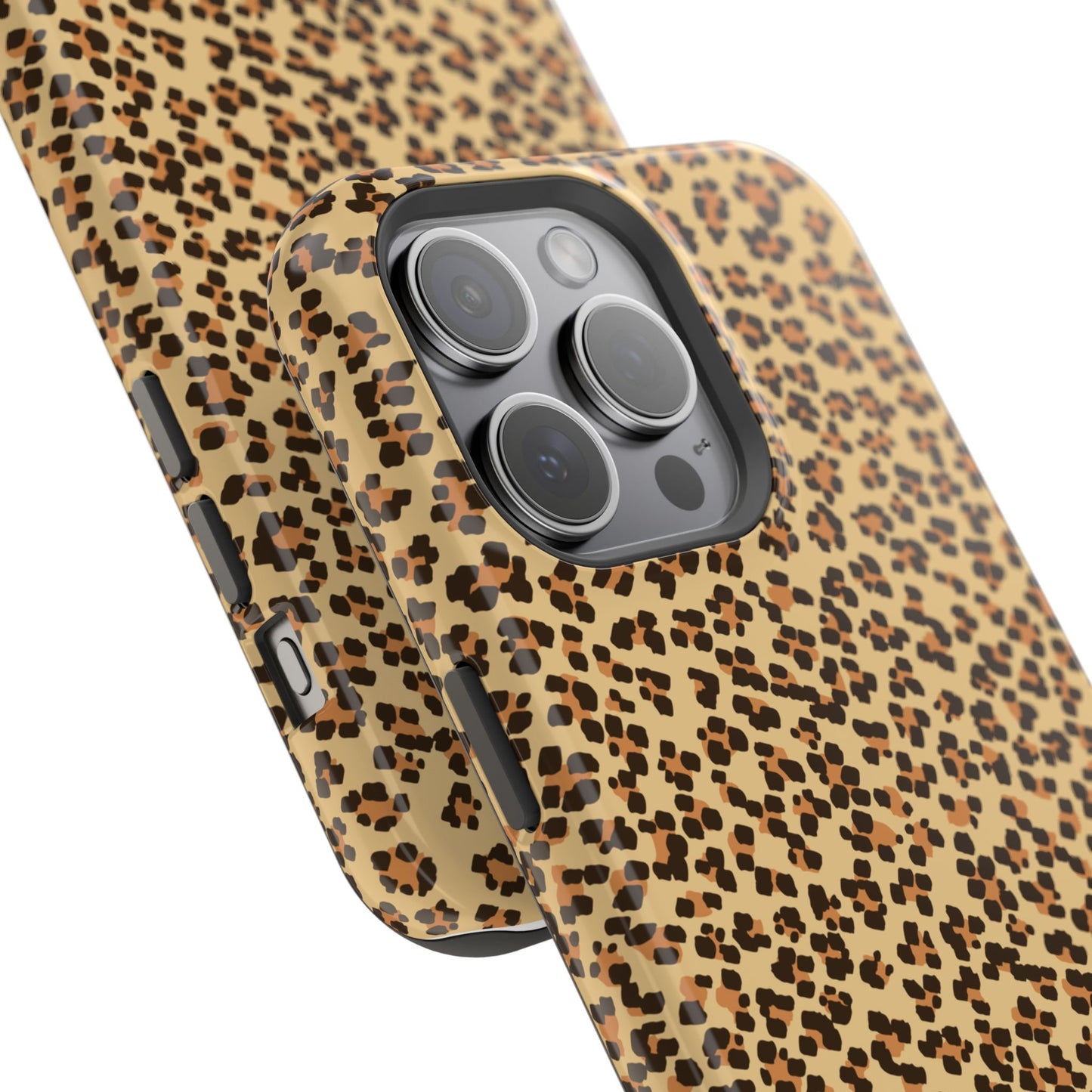 Leopard Print Magnetic Tough Case for iPhone – Bold Style, Rugged Protection  Make a fierce statement while keeping your iPhone safe with this stylish and durable magnetic tough case featuring a trendy leopard print design.