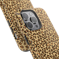 Leopard Print Magnetic Tough Case for iPhone – Bold Style, Rugged Protection  Make a fierce statement while keeping your iPhone safe with this stylish and durable magnetic tough case featuring a trendy leopard print design.
