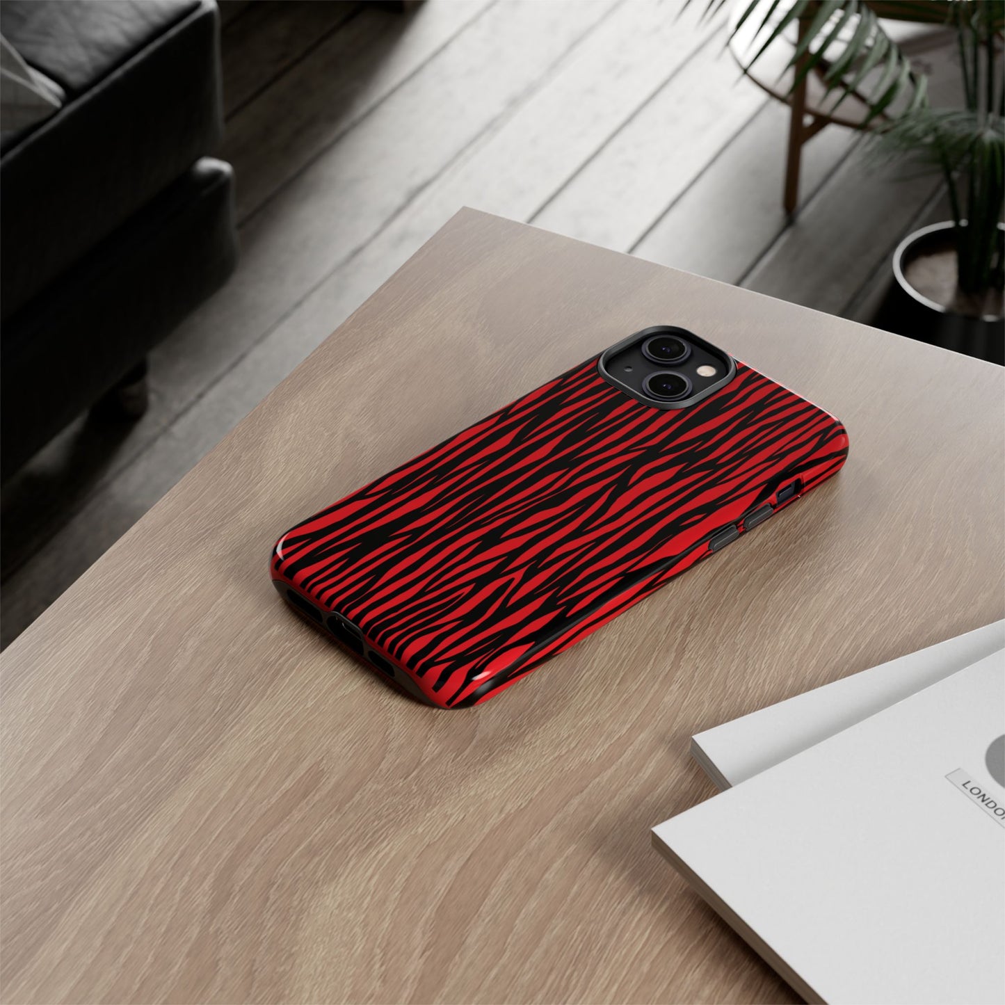 Bold Zebra Print Phone Case - Tough Protection for Trendsetters