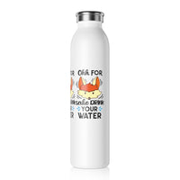 Stay hydrated with a touch of humor using the "Oh For Fox Sake, Drink Your Effing Water" Motivational Water Bottle. This playful yet practical bottle features a charming fox design alongside time markers to help you track your daily water intake.