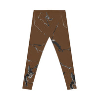 Chic Marble Print Leggings - Trendy Women's Activewear, Casual Everyday Outfit, Fitness Gear, Stylish Yoga Pants, Comfortable Lounge Wear