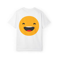 Smiley Face Unisex Garment-Dyed T-Shirt - Fun and Comfortable Casual Wear