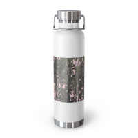 Stylish Copper Vacuum Insulated Bottle, 22oz - Trendy Snakeskin Design