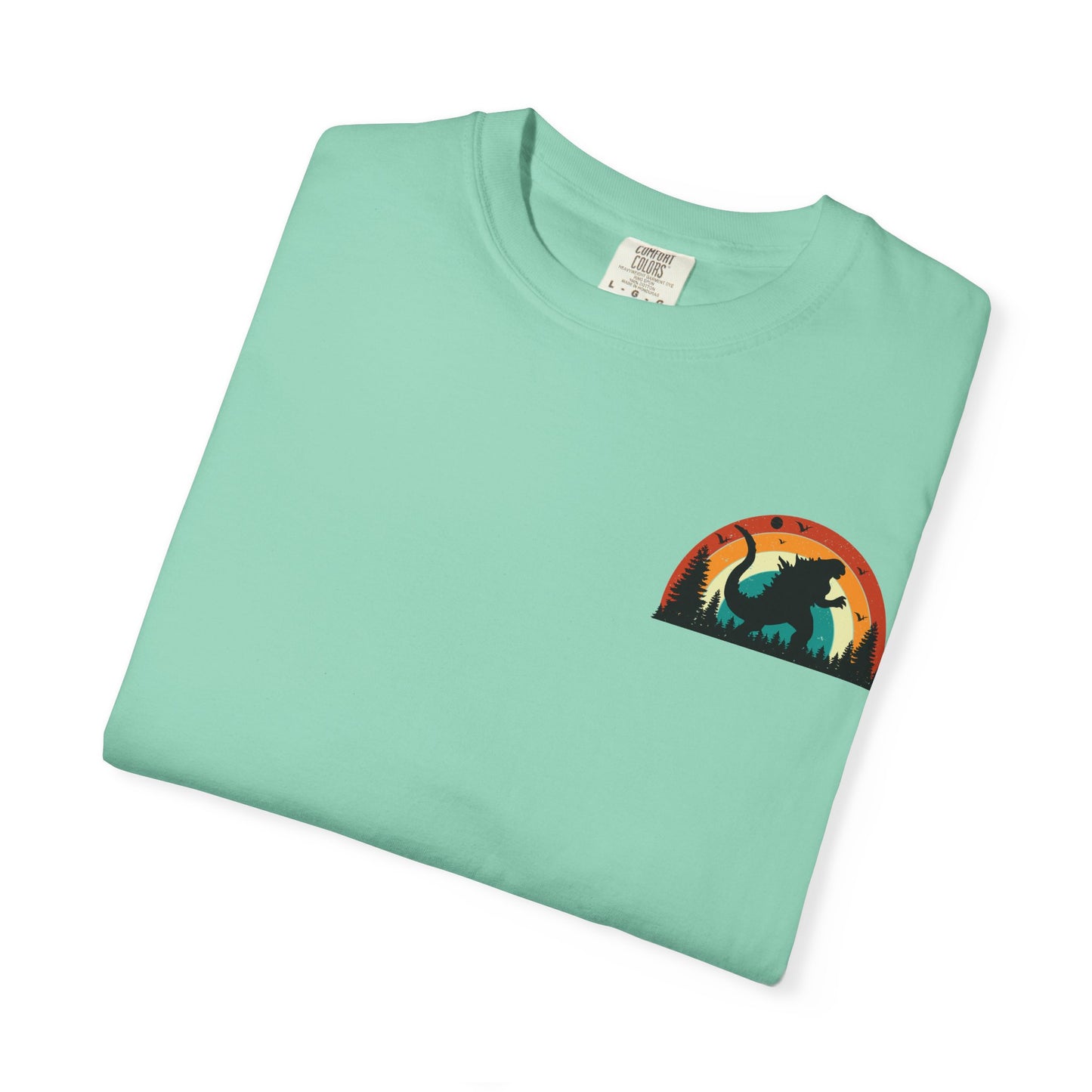 Retro Sunset Dinosaur Unisex T-Shirt