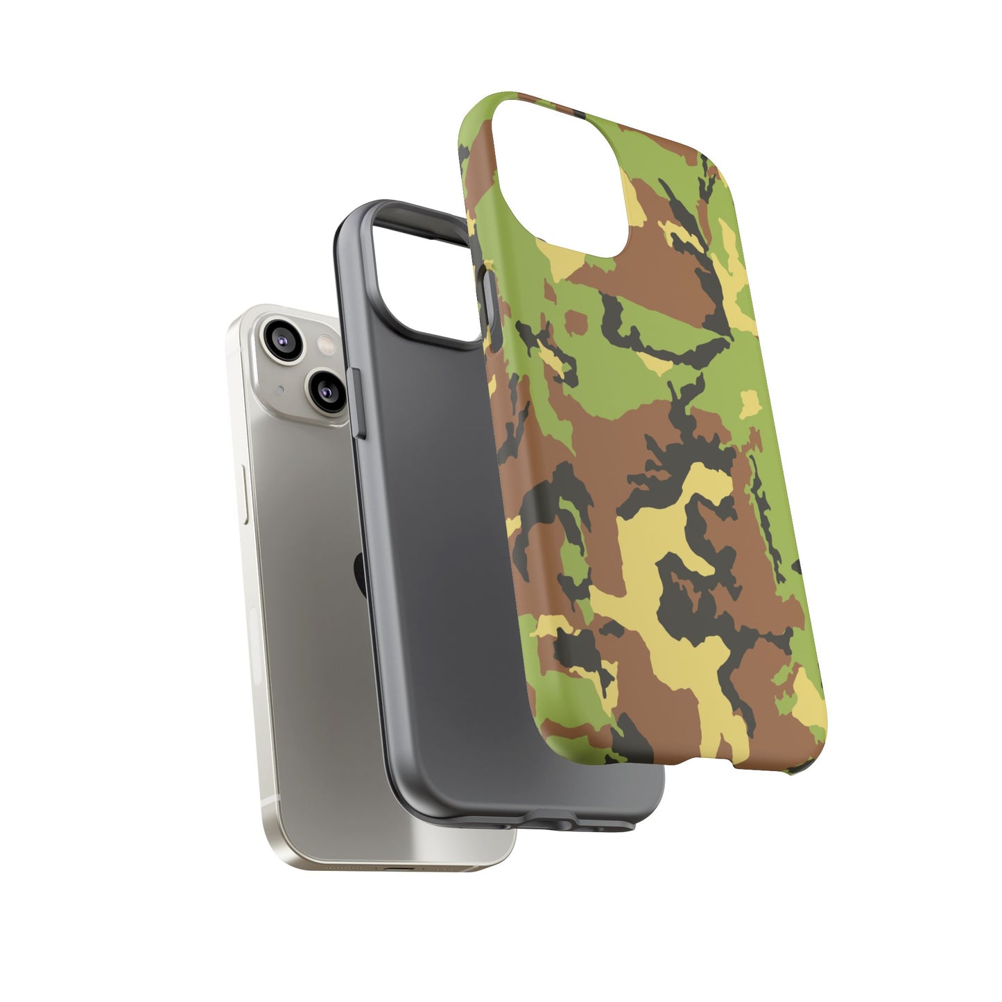 Camo Tough Phone Case - Durable Military Style Cover for Adventure Lovers