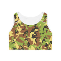 Stylish Camo Sports Bra for Active Women