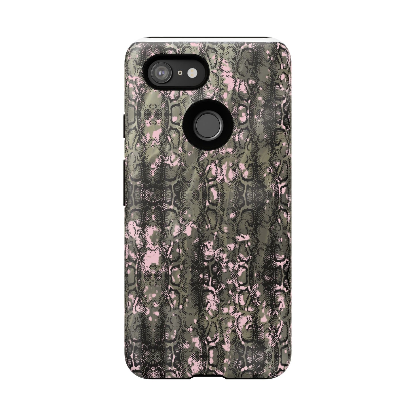 Camo Snake Pattern Phone Case – Rugged Protection Meets Bold Style  Turn heads while protecting your phone with this fierce camo snake pattern case—where urban edge meets outdoor grit.