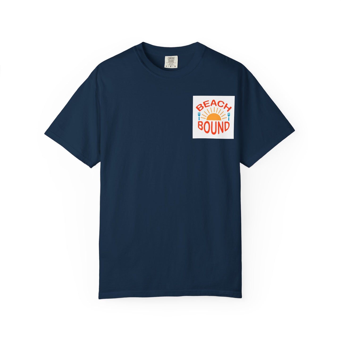 Beach Bound Unisex Garment-Dyed T-Shirt, Summer Vibes, Casual Wear, Beach Trip, Vacation Shirt, Outdoor Activities
