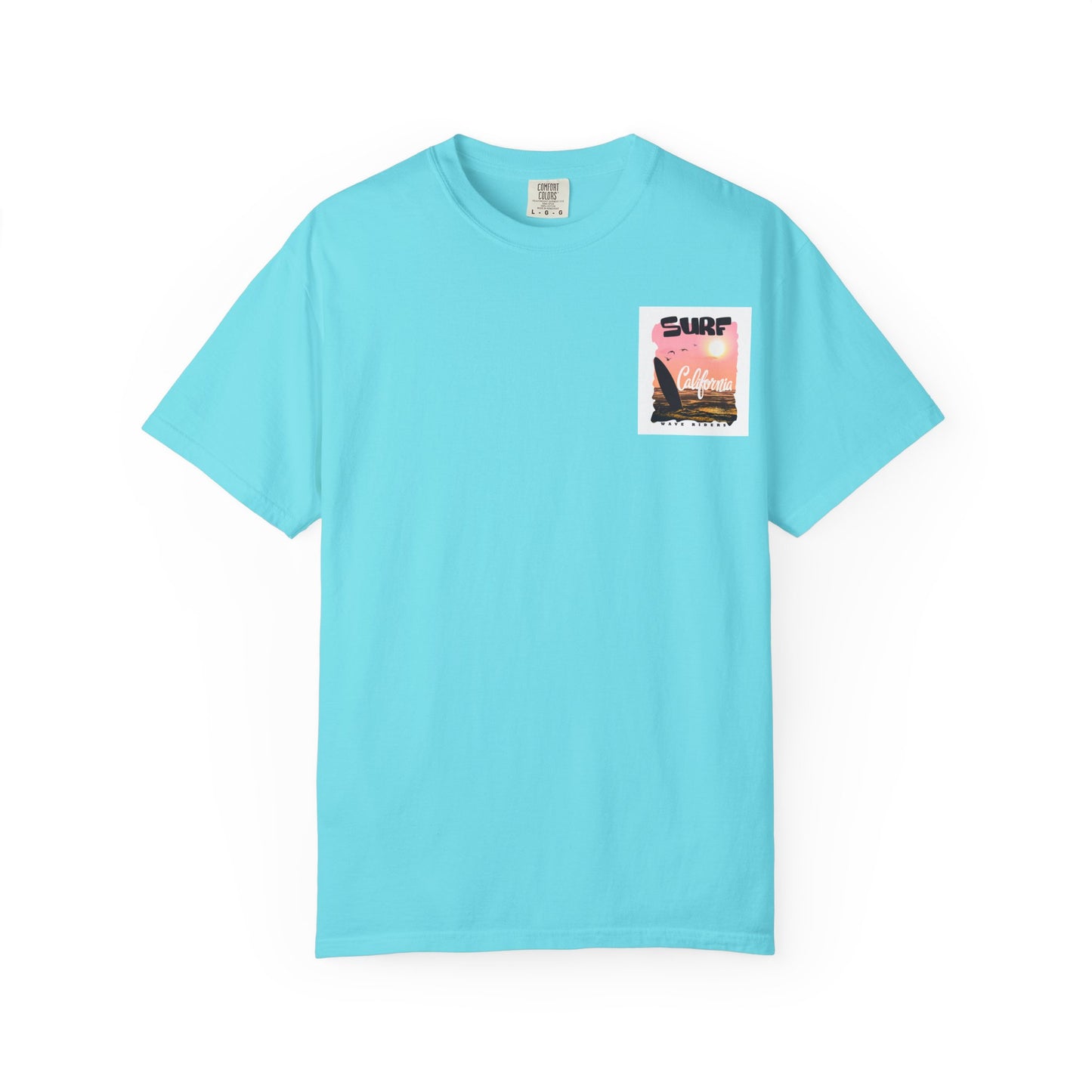 California Surf Graphic Tee - Unisex Garment-Dyed T-Shirt for Beach Lovers, Summer Vibes, Gift for Surfers, Casual Wear,