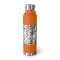 Trendy Snakeskin Insulated Water Bottle - 22oz - Perfect for Travel & Outdoor Adventures