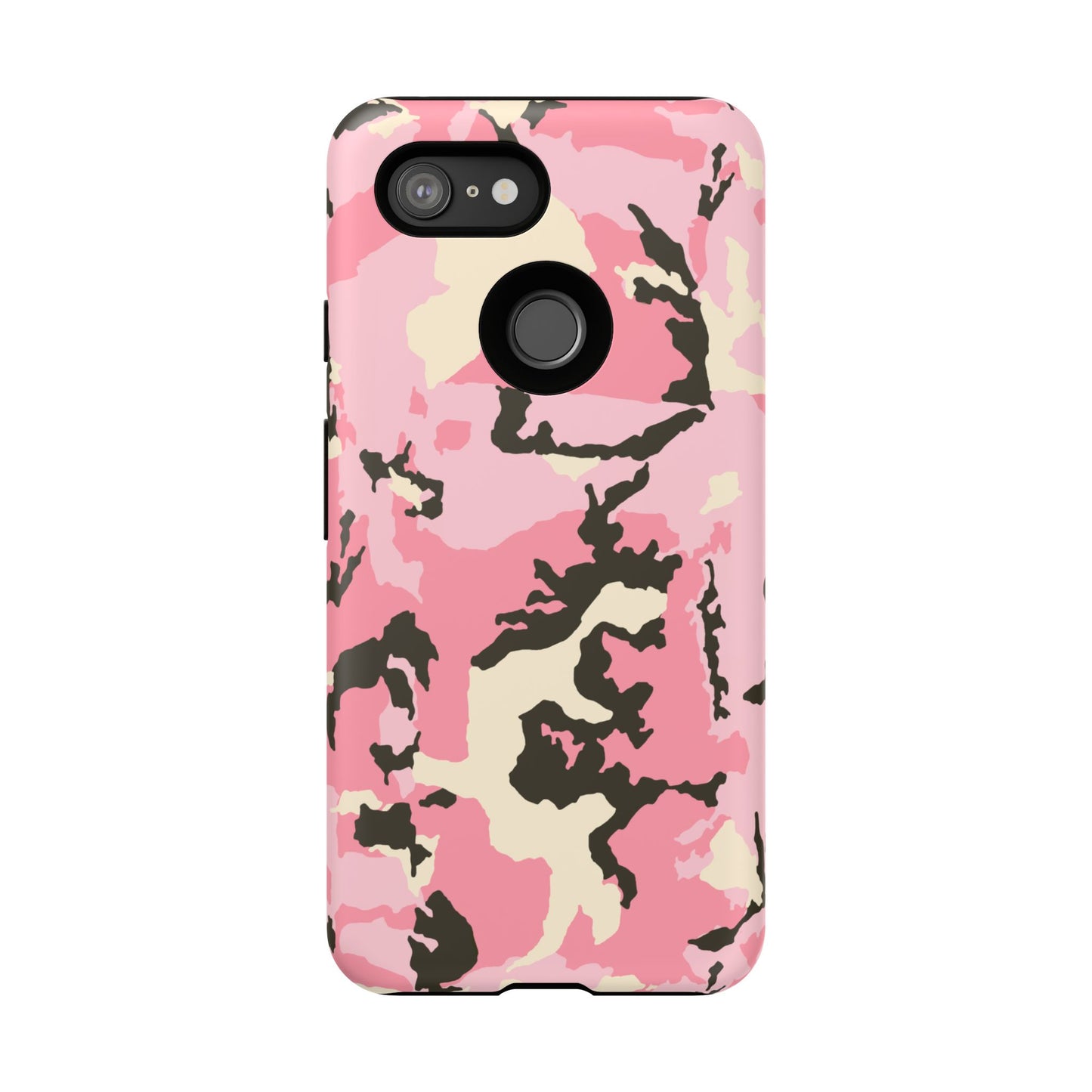 Stylish Tough Phone Case – Pink Camo Design for Bold Protection  Make a statement while keeping your phone safe with this eye-catching pink camouflage case that blends fashion with durability.