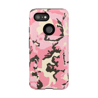 Stylish Tough Phone Case – Pink Camo Design for Bold Protection  Make a statement while keeping your phone safe with this eye-catching pink camouflage case that blends fashion with durability.