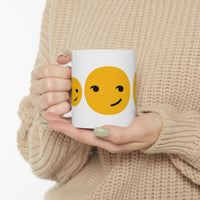 Happy Faces Ceramic Mug - 11oz & 15oz Coffee Cup for Positive Vibes