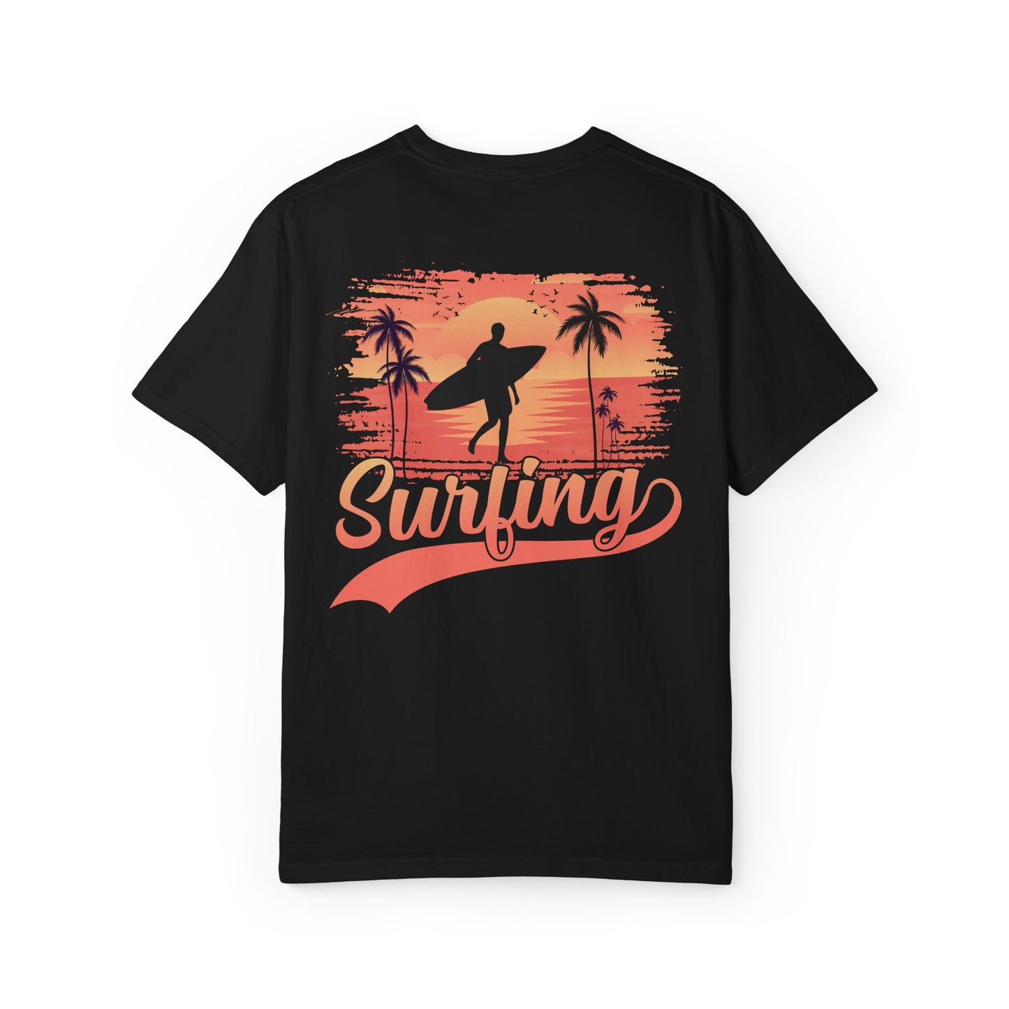 Surfing Paradise Unisex T-Shirt, Casual Beach Wear, Summer Vibes, Gift for Surfers, Vacation Outfit