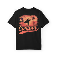 Surfing Paradise Unisex T-Shirt, Casual Beach Wear, Summer Vibes, Gift for Surfers, Vacation Outfit