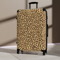 Stylish Leopard Print Carry-On Suitcase