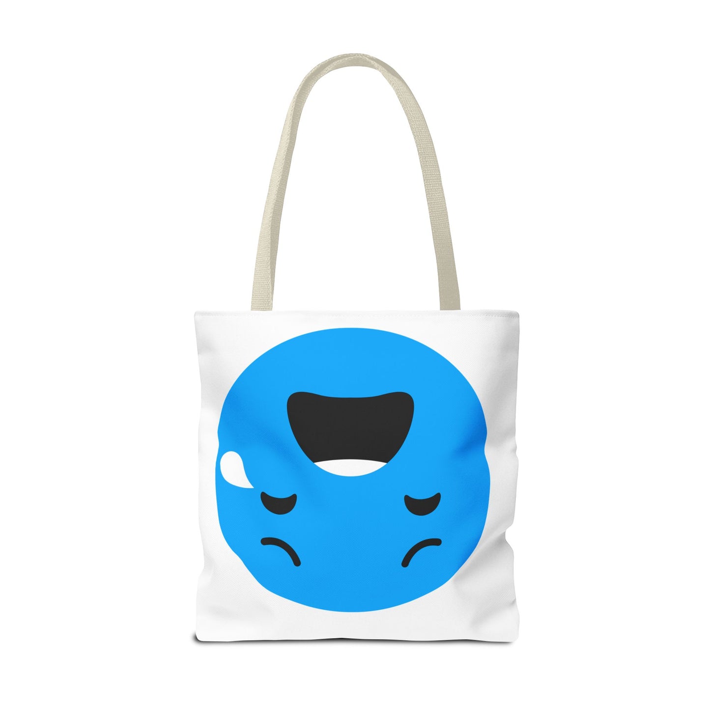 Emotional Expression Tote Bag - Cute Sad Face Design