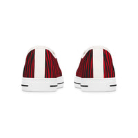Bold Striped Low Top Sneakers for Women, Trendy Casual Footwear, Summer Style, Statement Sneakers, Gift for Her