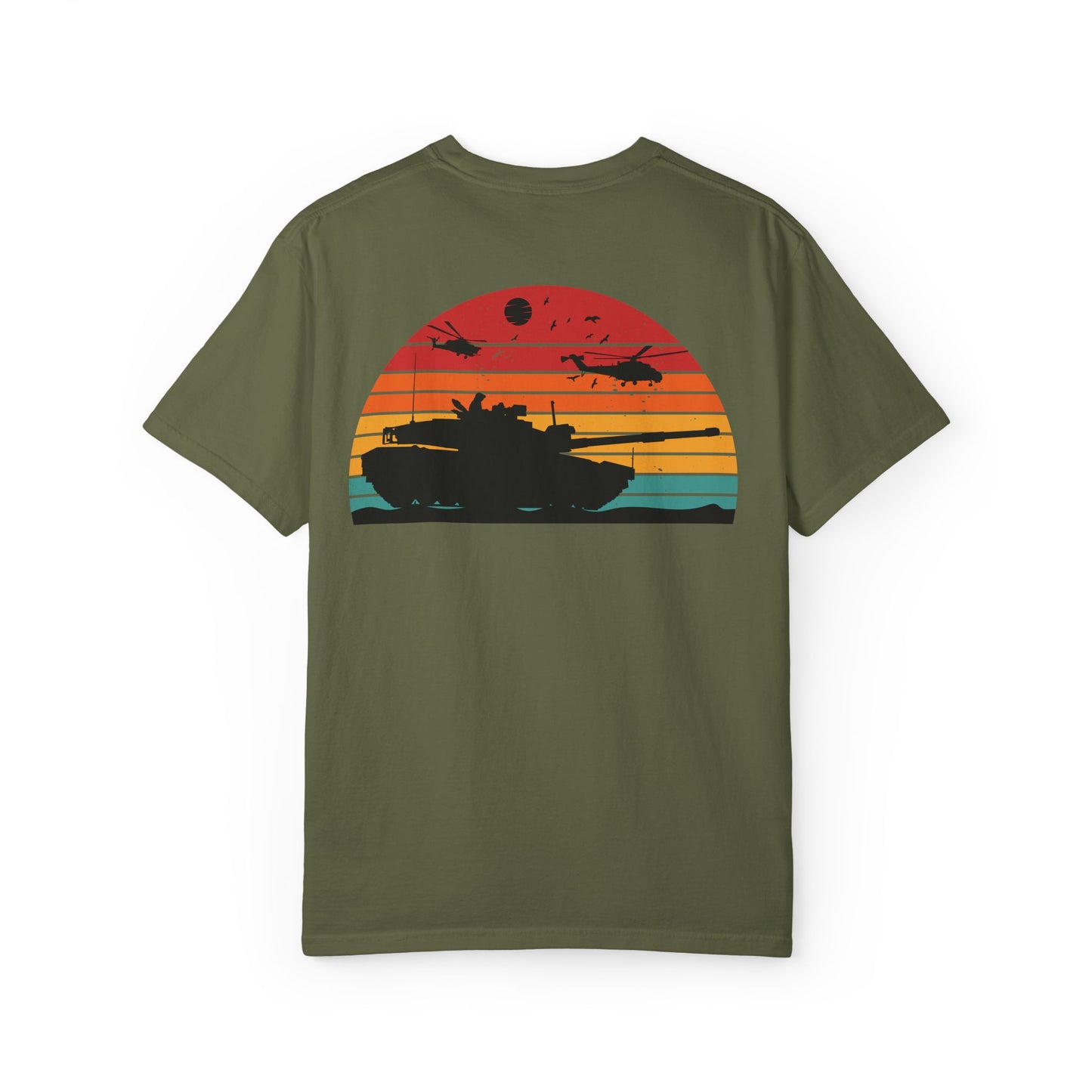 Vintage Sunset Tank Top - Military Inspired Unisex T-Shirt