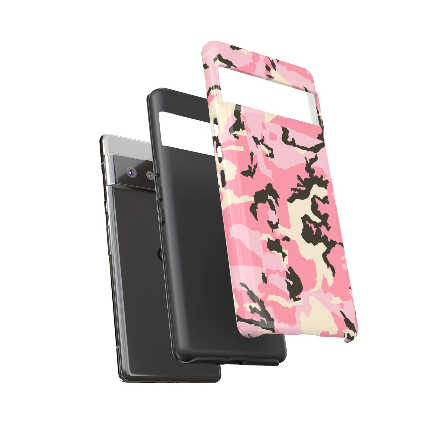 Stylish Pink Camouflage Phone Case – Tough Cases for Trendsetters