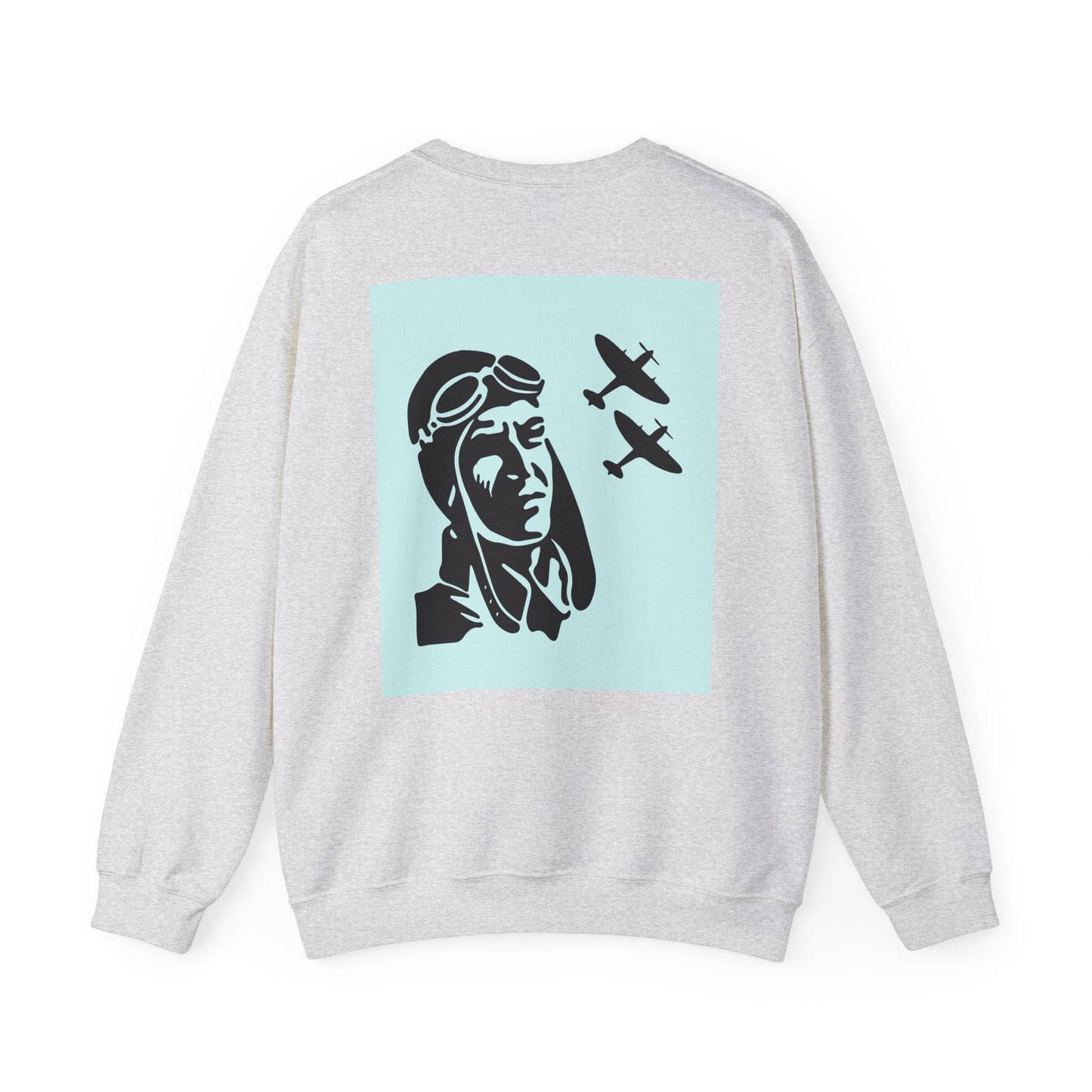 Vintage Aviator Crewneck Sweatshirt - Unisex Heavy Blend