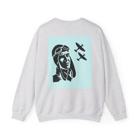 Vintage Aviator Crewneck Sweatshirt - Unisex Heavy Blend