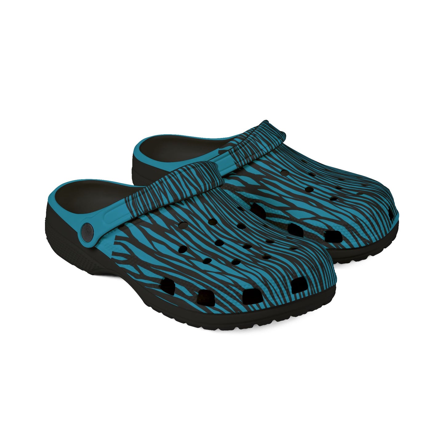Stylish EVA Foam Rubber Clogs with Bold Tiger Stripes