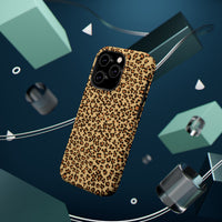 Leopard Print Magnetic Tough Case for iPhone – Bold Style, Rugged Protection  Make a fierce statement while keeping your iPhone safe with this stylish and durable magnetic tough case featuring a trendy leopard print design.