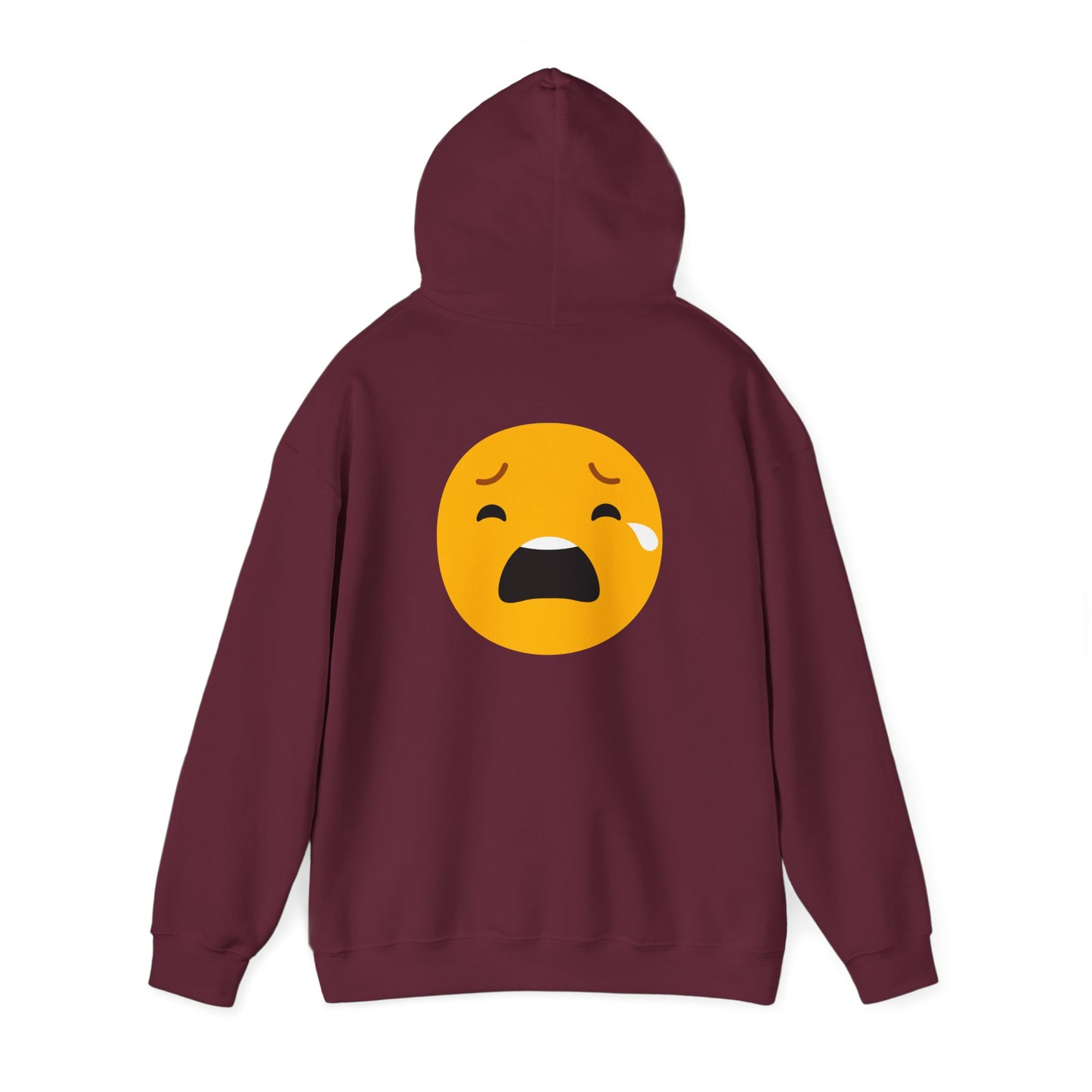 Unisex Heavy Blend™ Sad Emoji Hoodie - Cozy & Expressive Sweatshirt