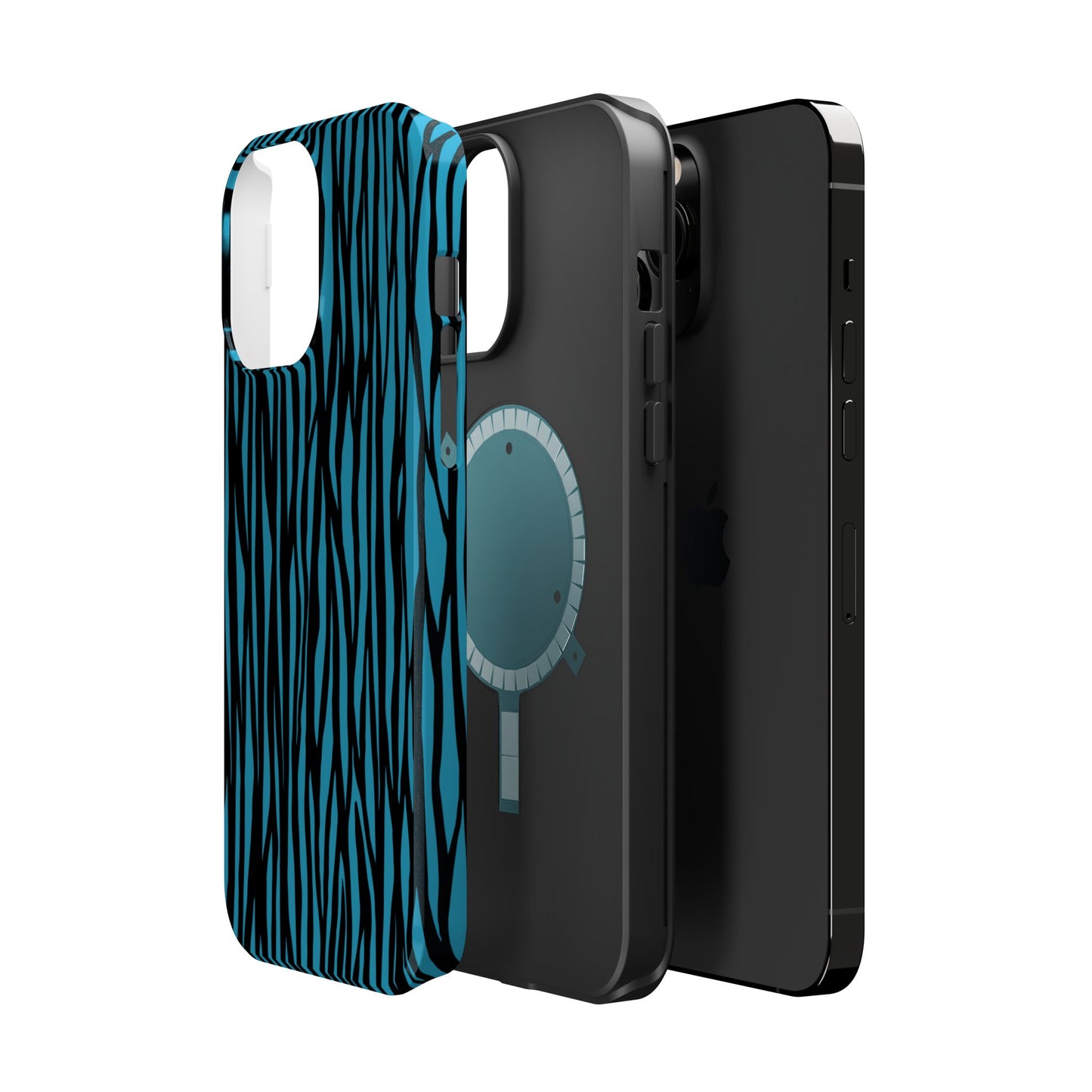Zebra Print Magnetic Tough Case for iPhone - Durable & Stylish Phone Protection