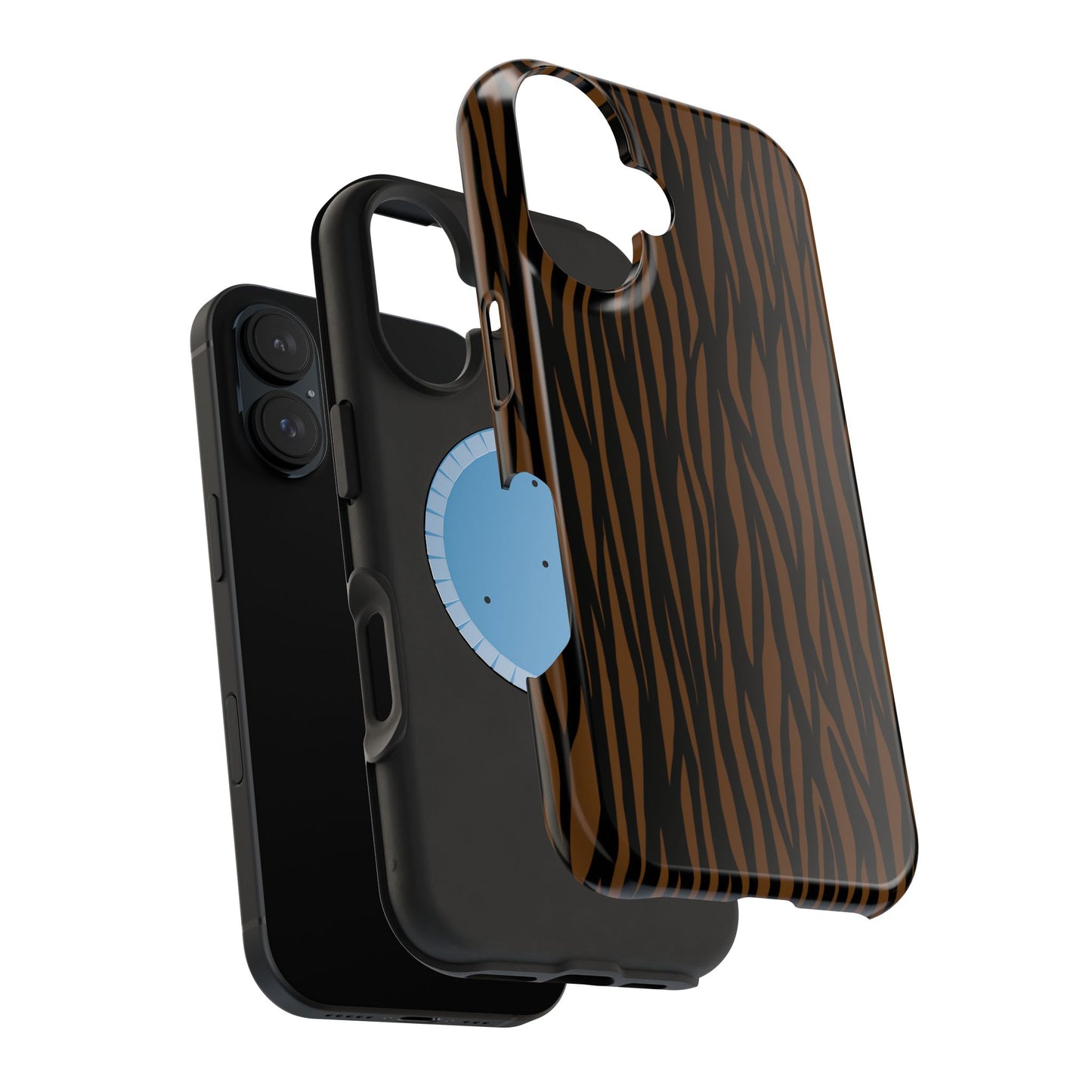 Stylish Magnetic Tough Phone Case - Bold Striped Design