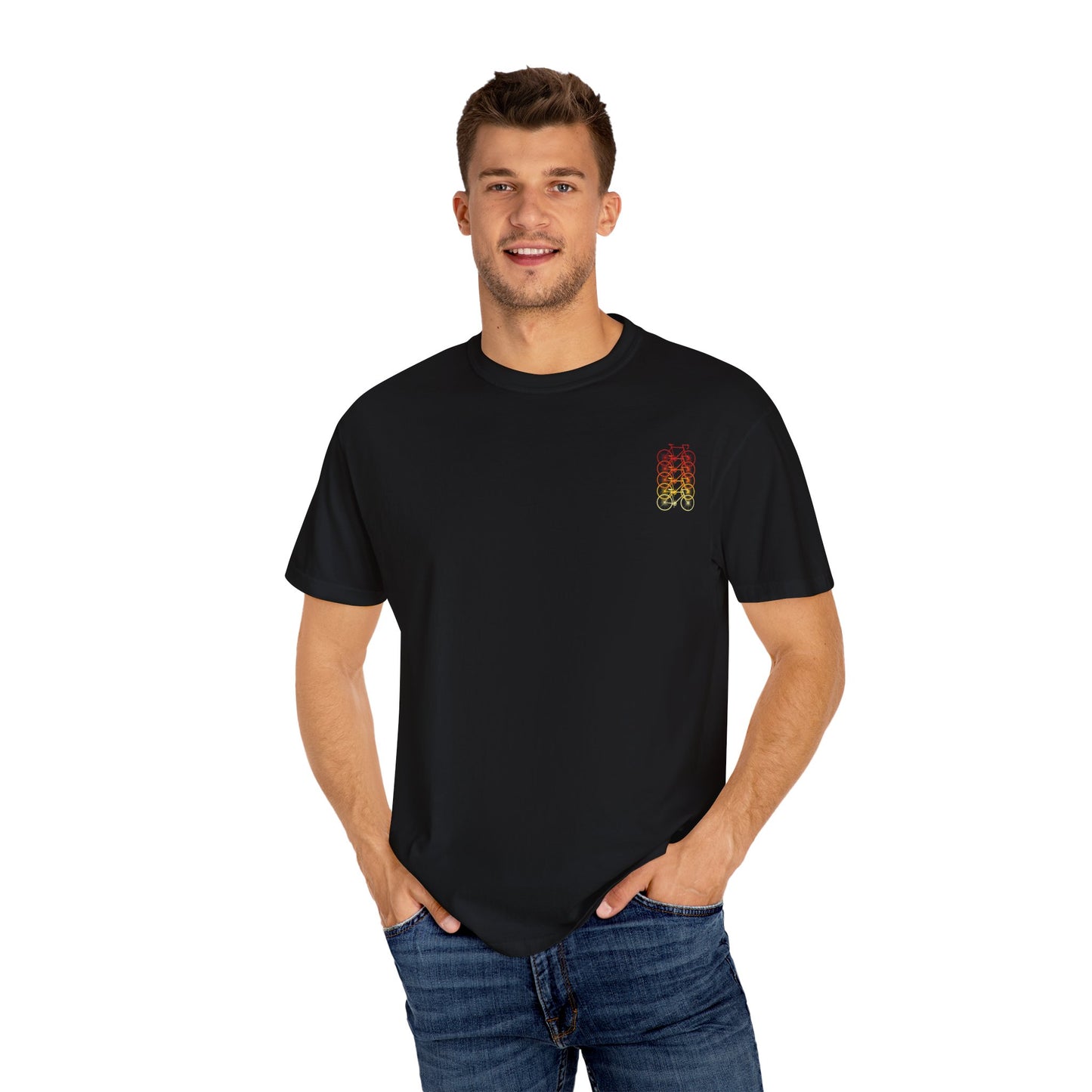 Gradient Bicycle Unisex T-Shirt - Perfect for Cycling Enthusiasts