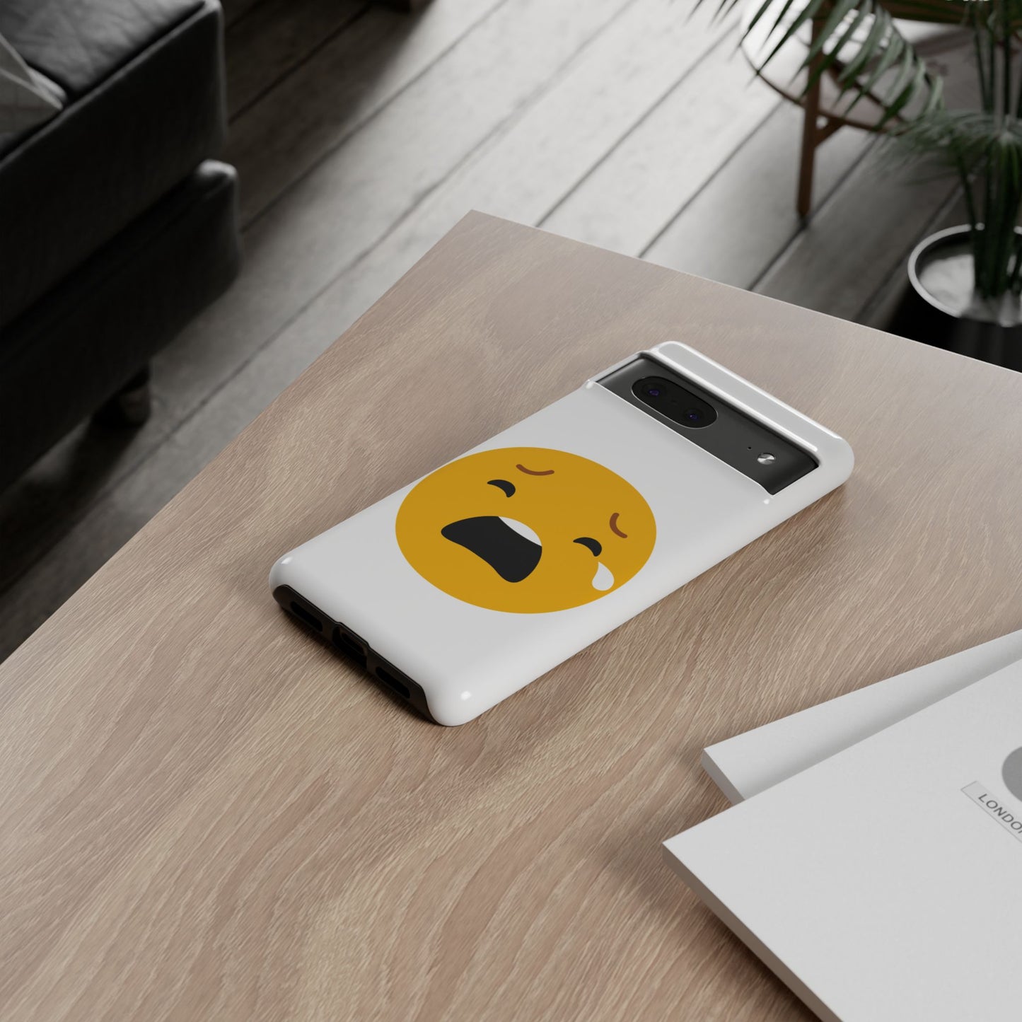 Emotional Tough Case – Sad Emoji Phone Case for Supportive Gifts