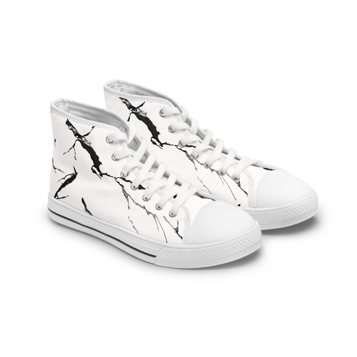 Marble Print High Top Sneakers for Trendy Women