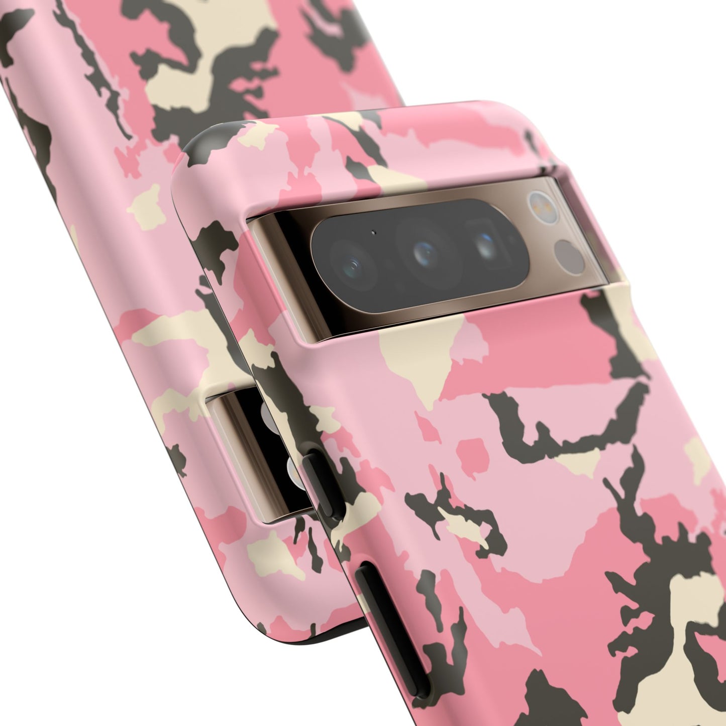 Stylish Tough Phone Case – Pink Camo Design for Bold Protection  Make a statement while keeping your phone safe with this eye-catching pink camouflage case that blends fashion with durability.