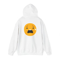 Unisex Heavy Blend™ Sad Emoji Hoodie - Cozy & Expressive Sweatshirt