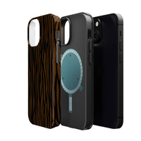 Stylish Magnetic Tough Phone Case - Bold Striped Design