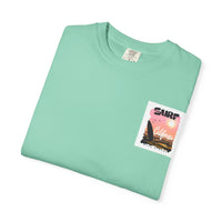 California Surf Graphic Tee - Unisex Garment-Dyed T-Shirt for Beach Lovers, Summer Vibes, Gift for Surfers, Casual Wear,