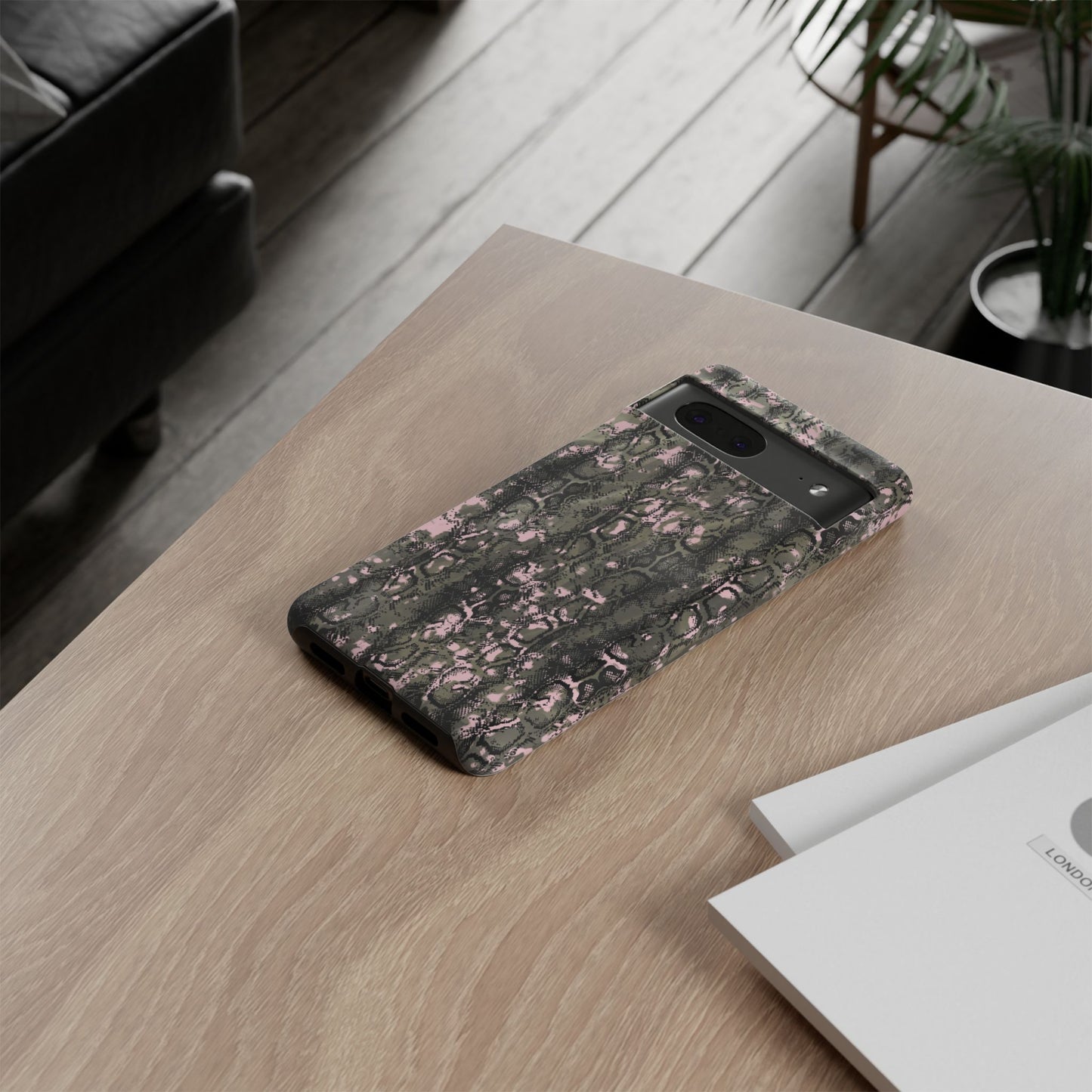 Stylish Snake Print Phone Case for Tough Protection