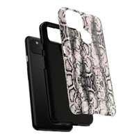 Stylish Snake Print Phone Case - Tough Protection for Trendsetters