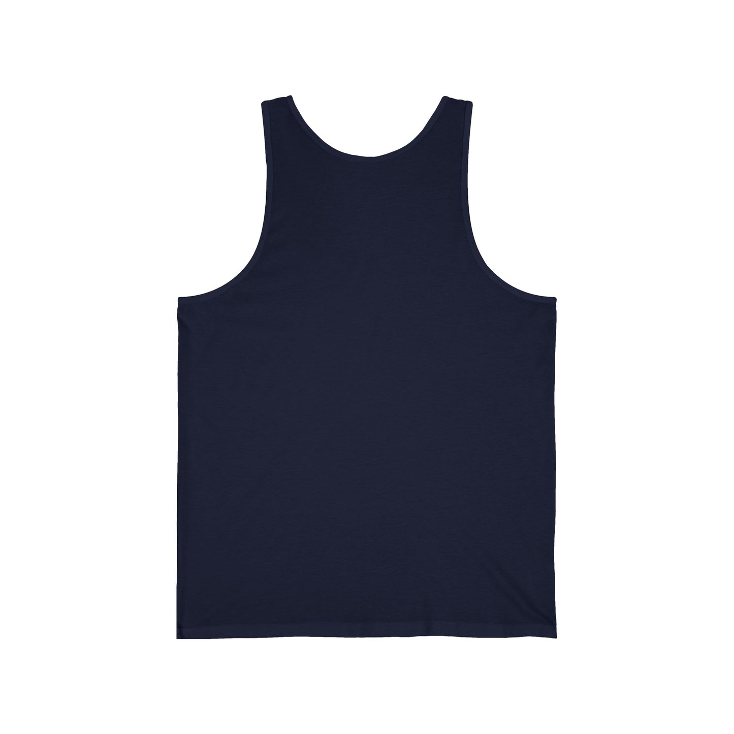 Unisex Jersey Tank - Howling Dog & Birds Design