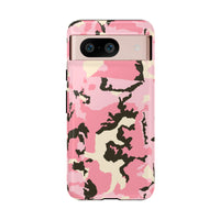Stylish Tough Phone Case – Pink Camo Design for Bold Protection  Make a statement while keeping your phone safe with this eye-catching pink camouflage case that blends fashion with durability.